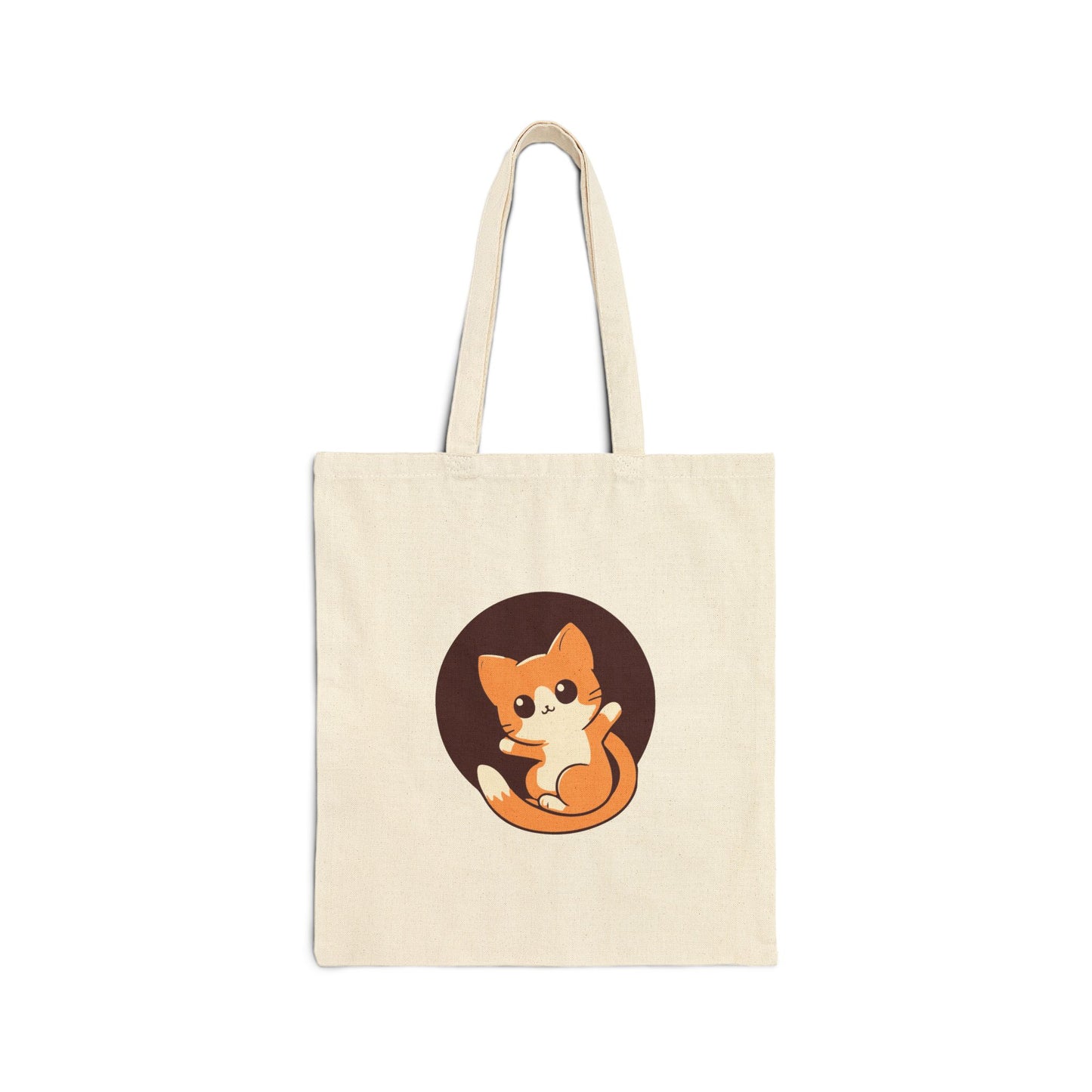Kitty Love Cotton Canvas Tote Bag