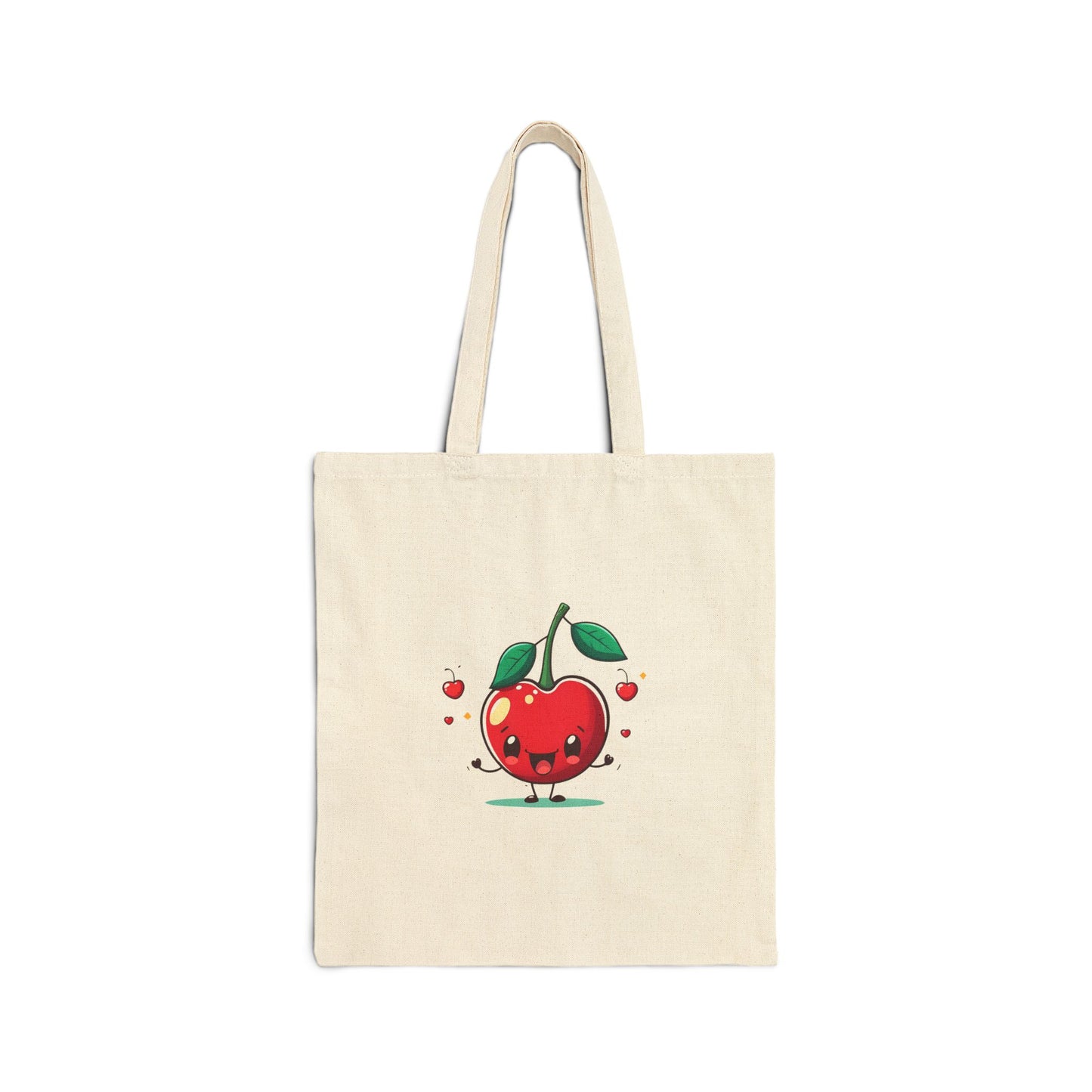 Cherry Cotton Canvas Tote Bag