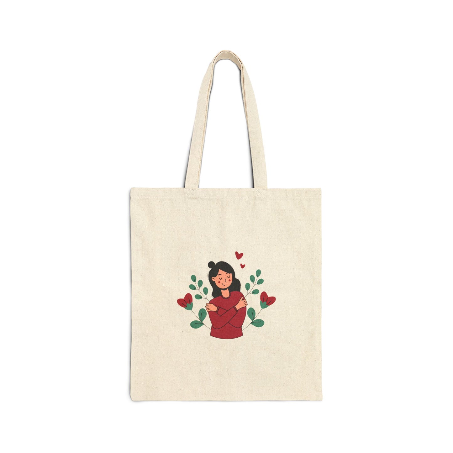 Beauty Minimalist Cotton Canvas Tote Bag