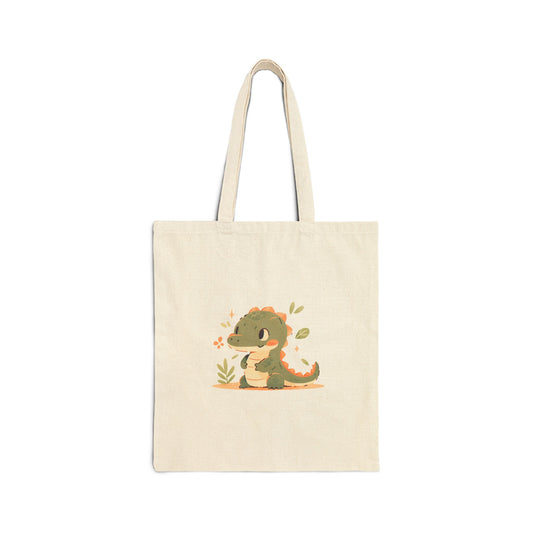 Baby Croc Cotton Canvas Tote Bag