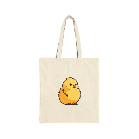 Cute Chick Cotton Canvas Tote Bag