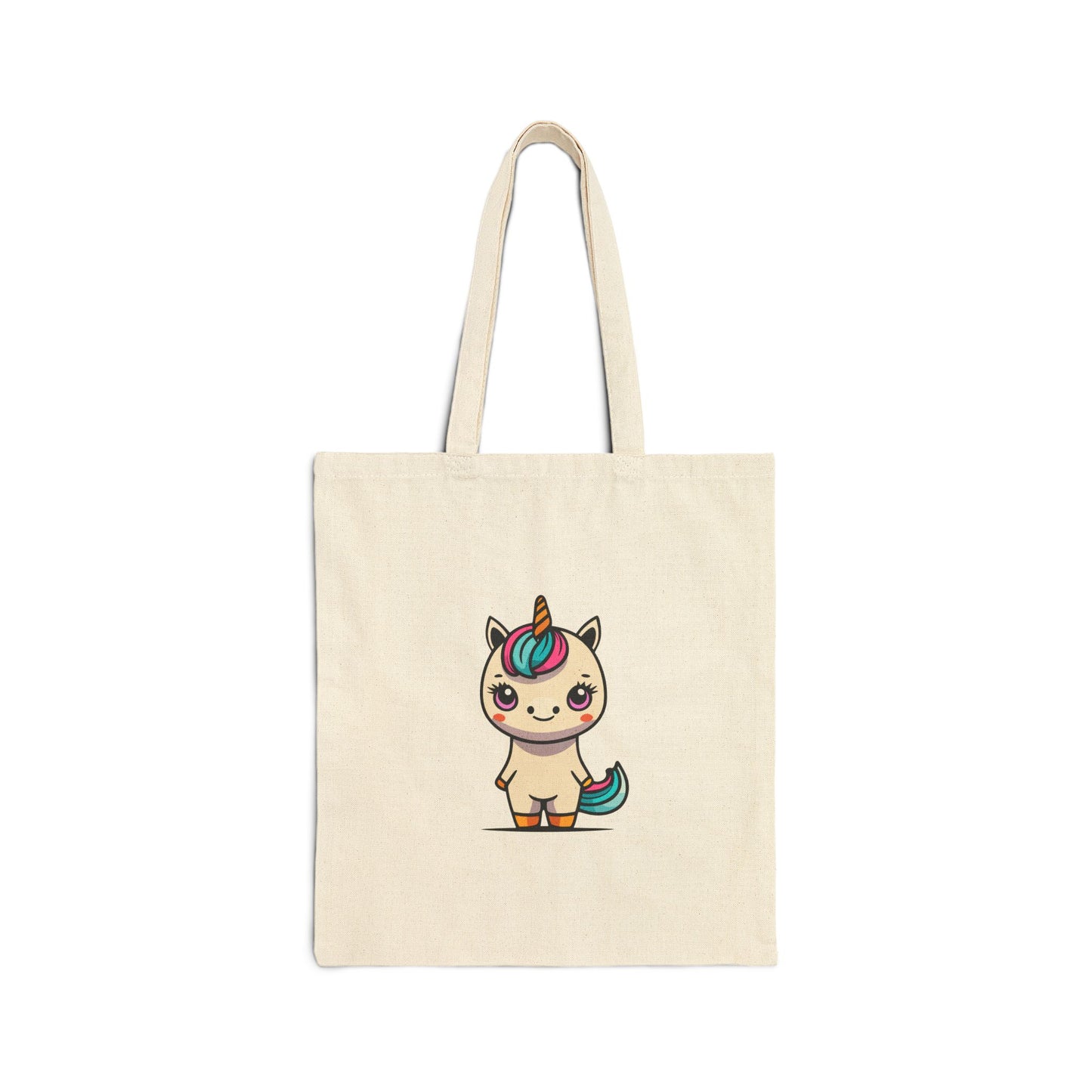 Cute Unicorn Cotton Canvas Tote Bag