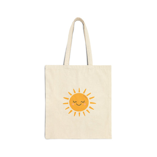 Sunshine Cotton Canvas Tote Bag