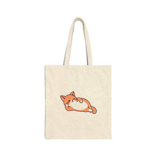 Missing Him Cotton Canvas Tote Bag