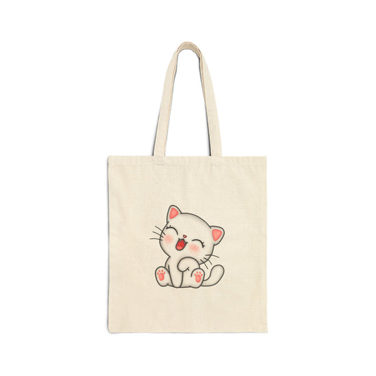 Cuteness Overloaded Cotton Canvas Tote Bag