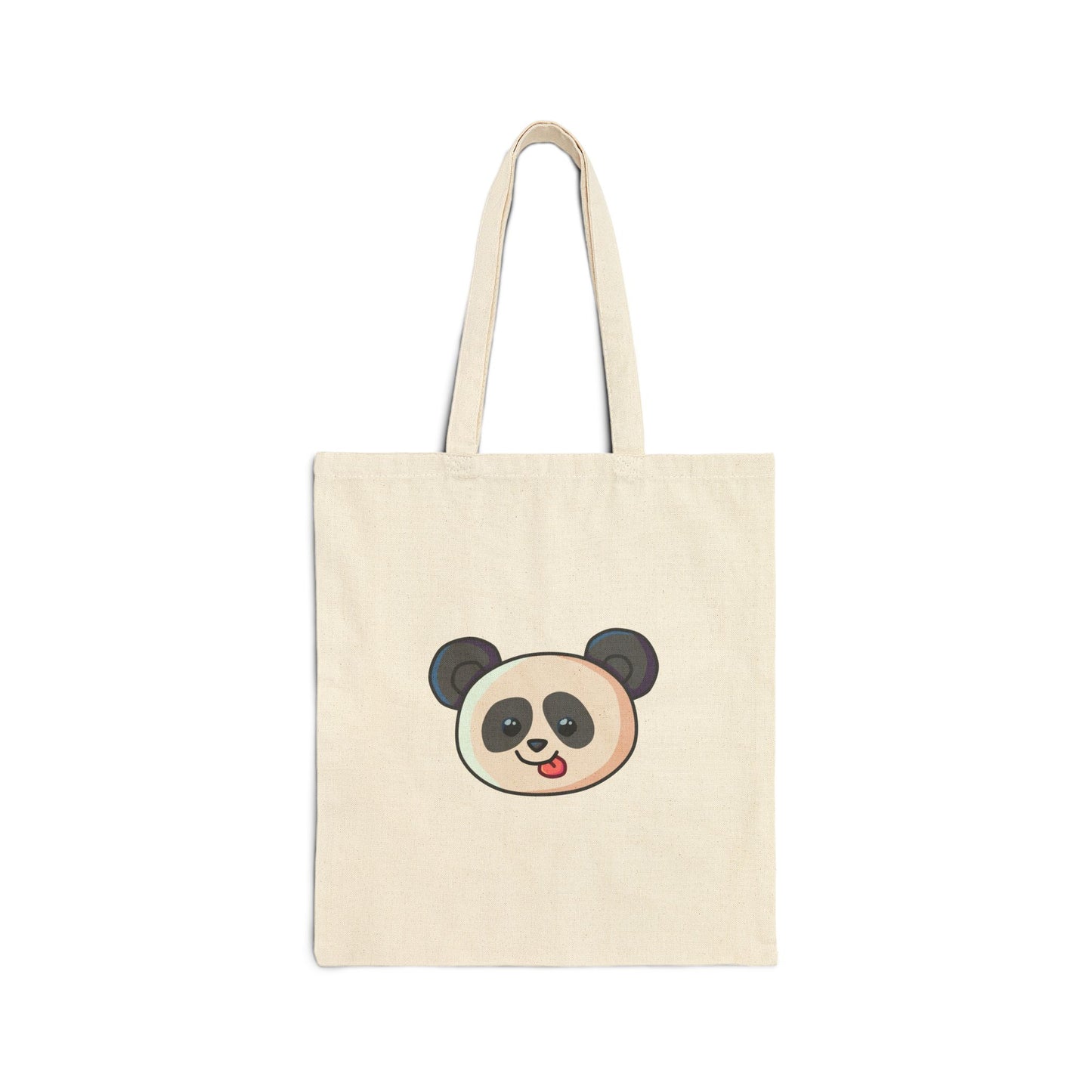Funky Panda Cotton Canvas Tote Bag