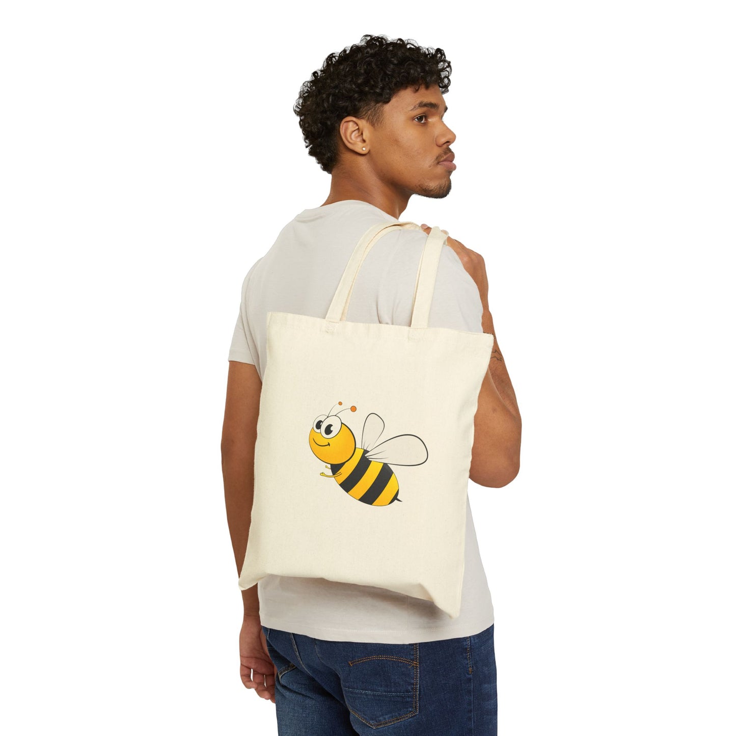 Bee-kind Cotton Canvas Tote Bag