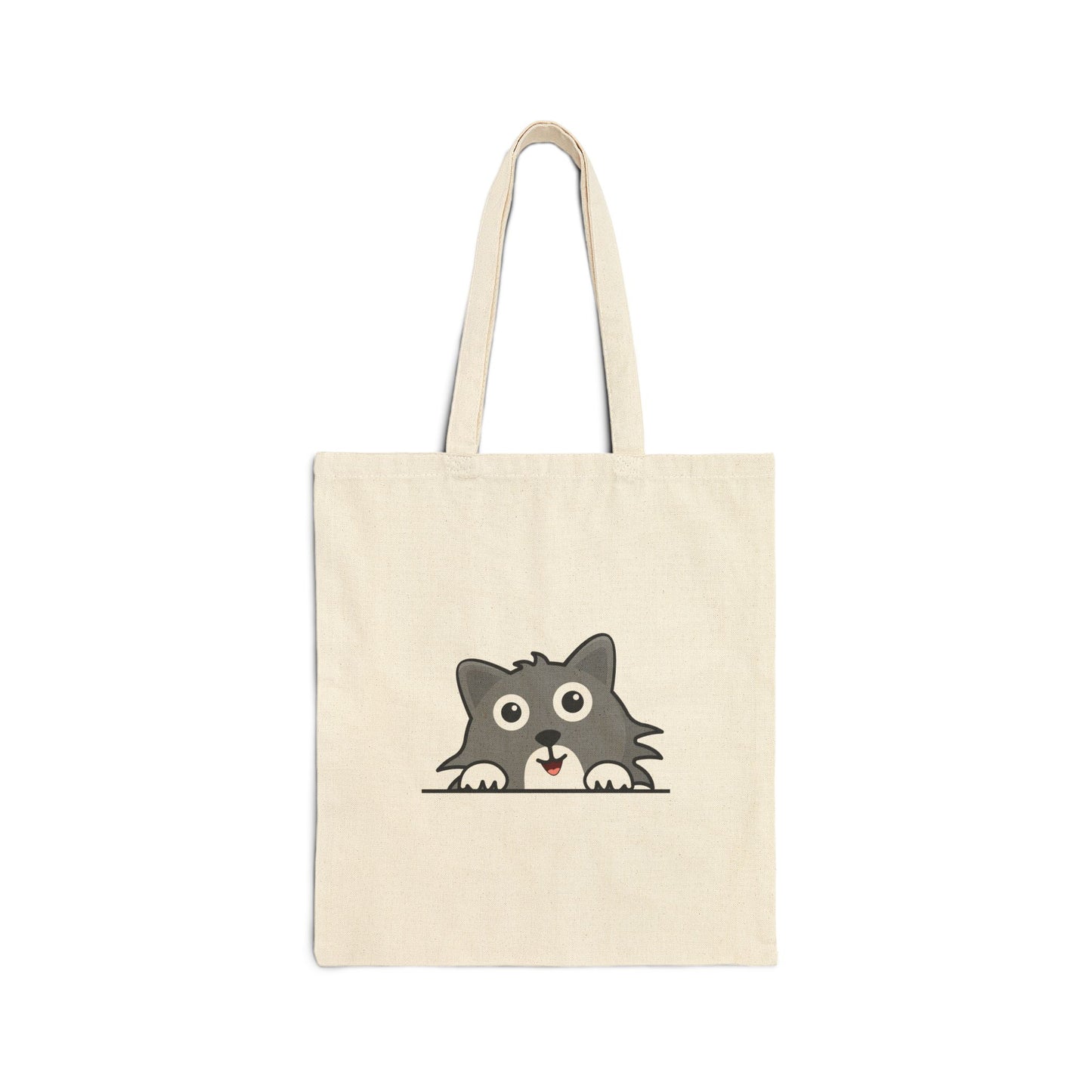 Baby I`m Here Cotton Canvas Tote Bag