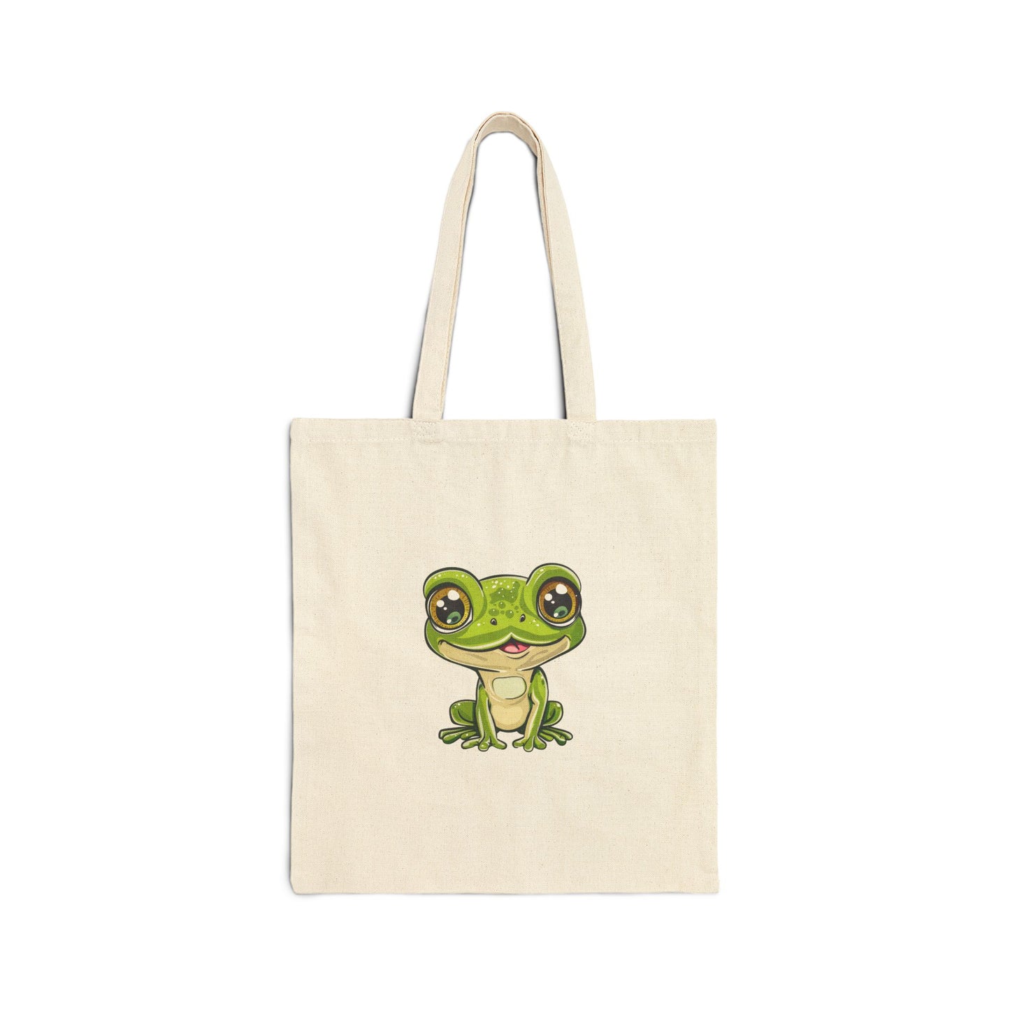 Baby Frog Cotton Canvas Tote Bag