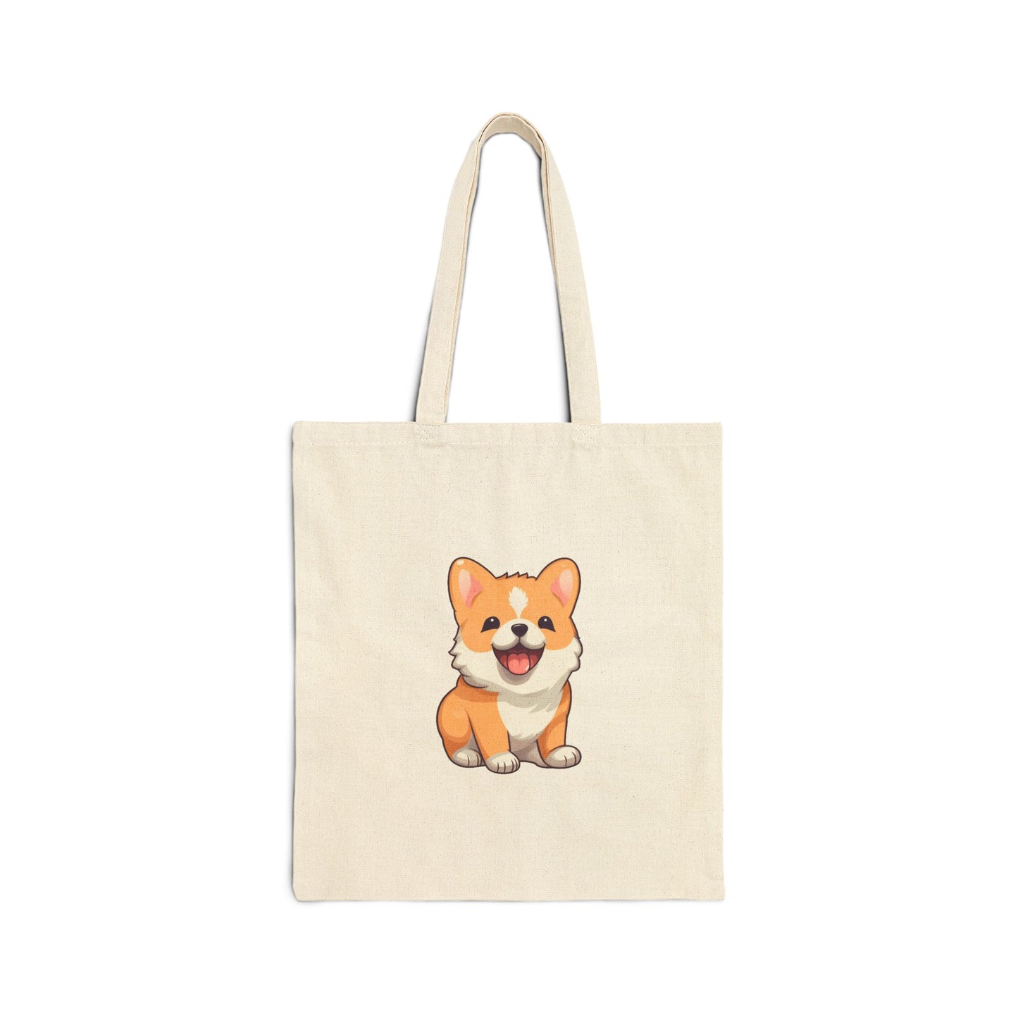 Cute Shiba Inu Cotton Canvas Tote Bag