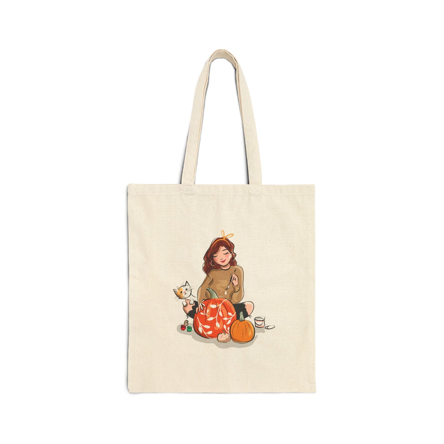 Halloween Cotton Canvas Tote Bag