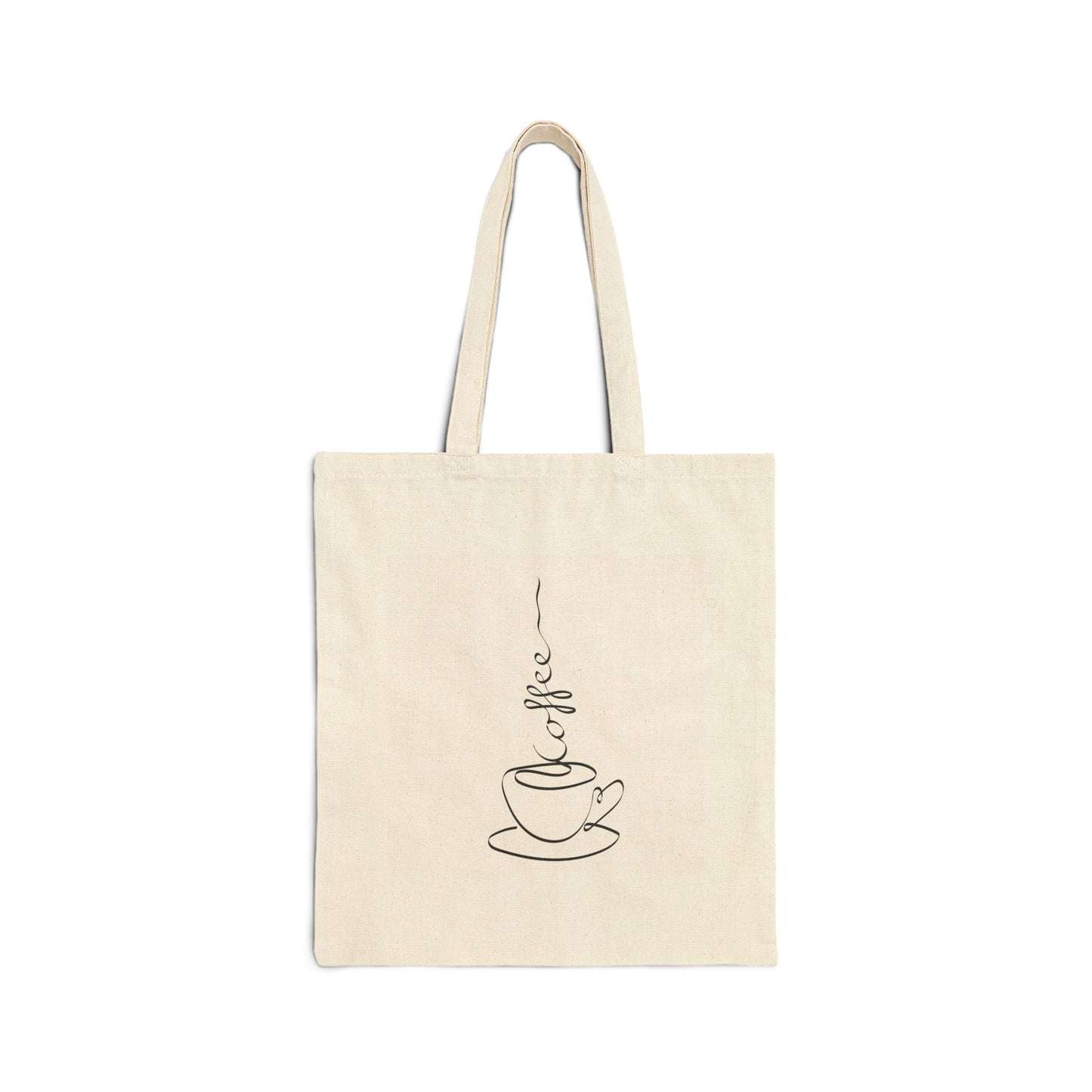 Coffee Cotton Canvas Tote Bag