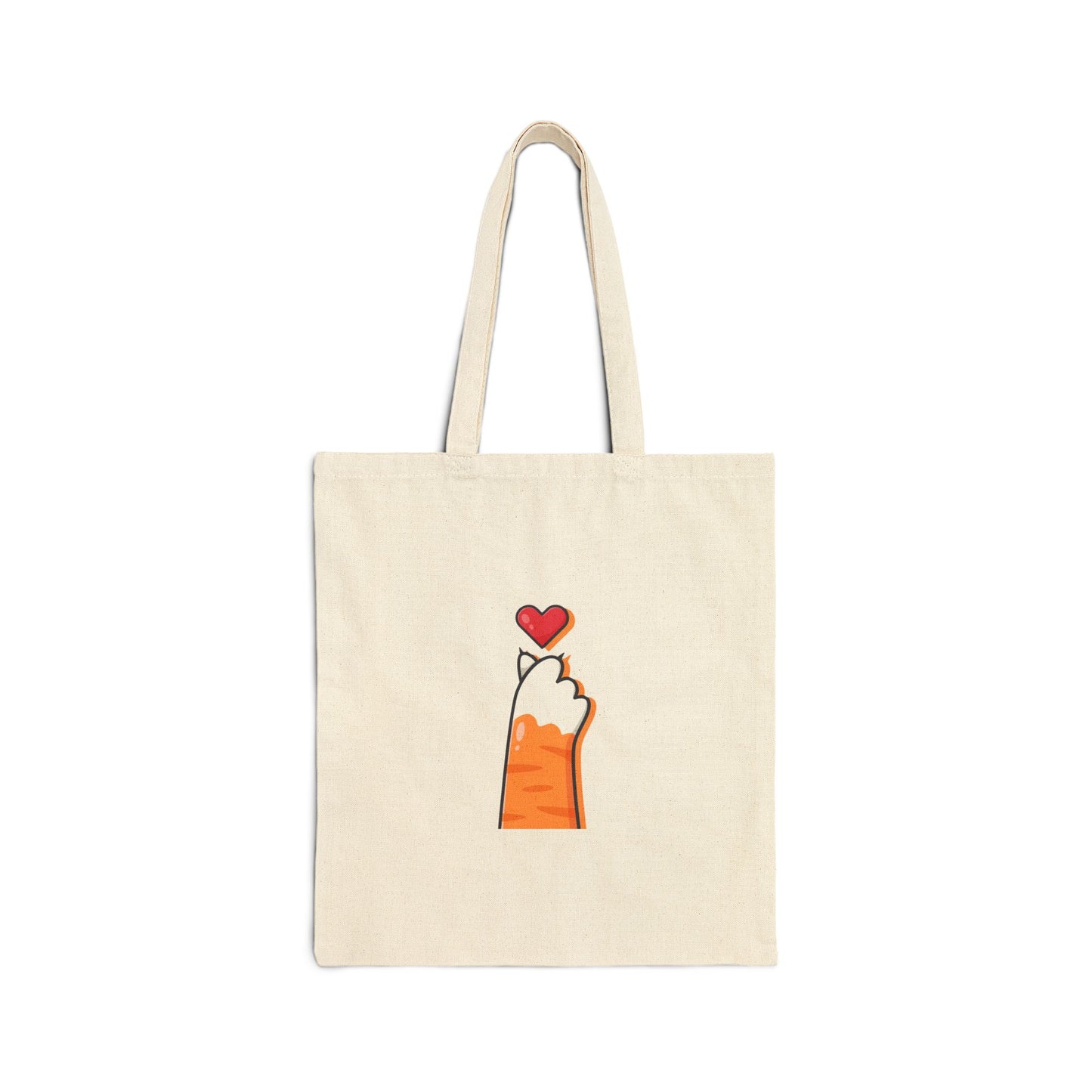 K-pop Heart Cotton Canvas Tote Bag